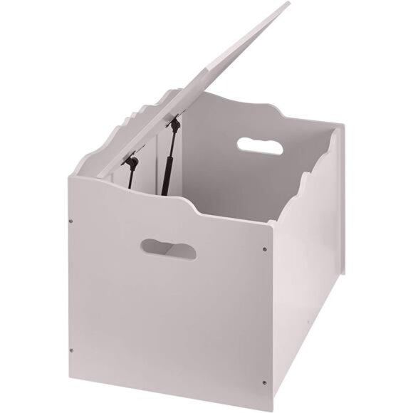 Amazon Basics Kids Toy Box, Wooden Organizer Storage Chest, Gray - Picture 12 of 16